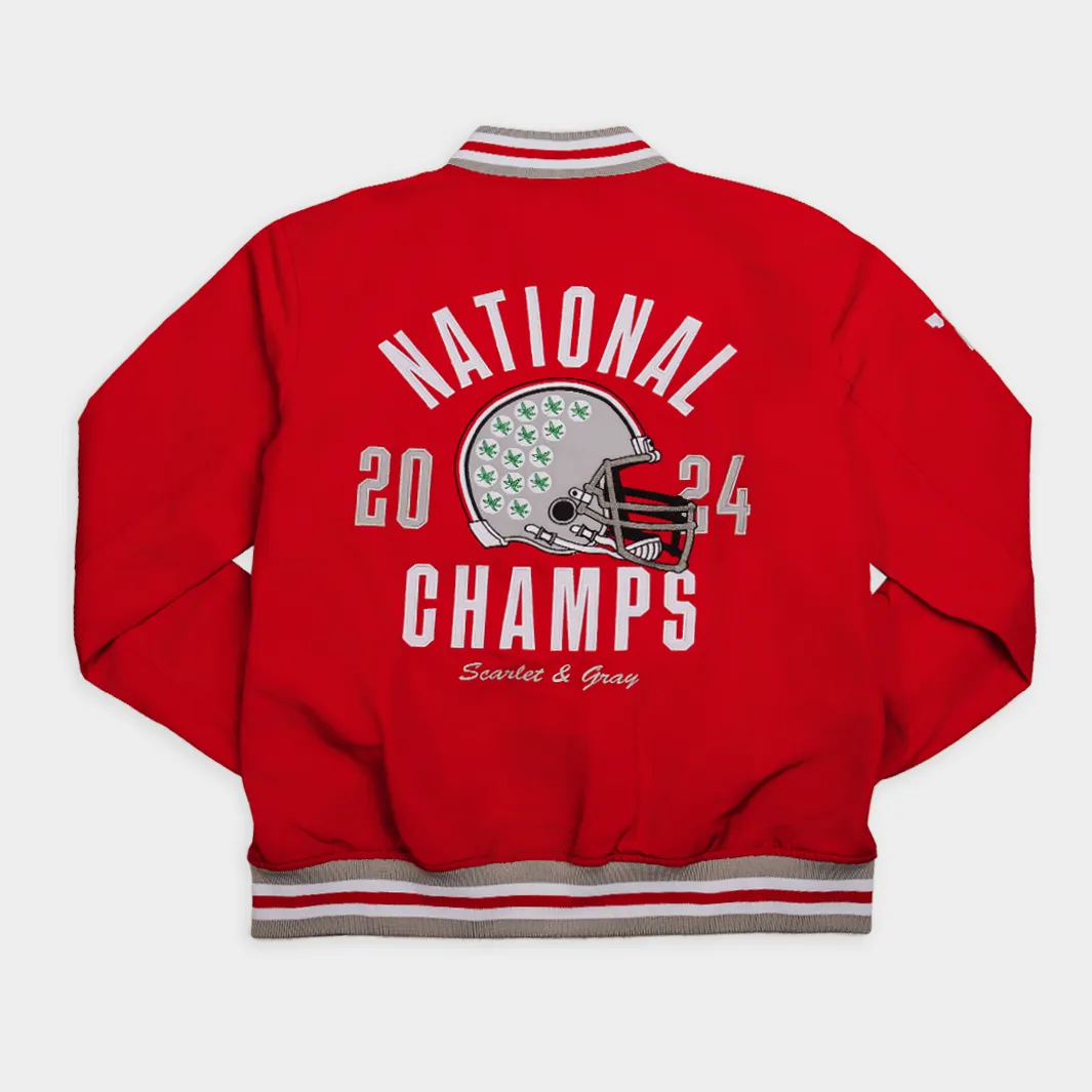 PREORDER: Ohio State Football 2024 National Champions Bomber Jacket