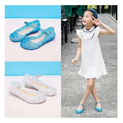 Princess Girls Sandals Jelly Shoes (Blue)