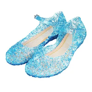 Princess Girls Sandals Jelly Shoes (Blue)