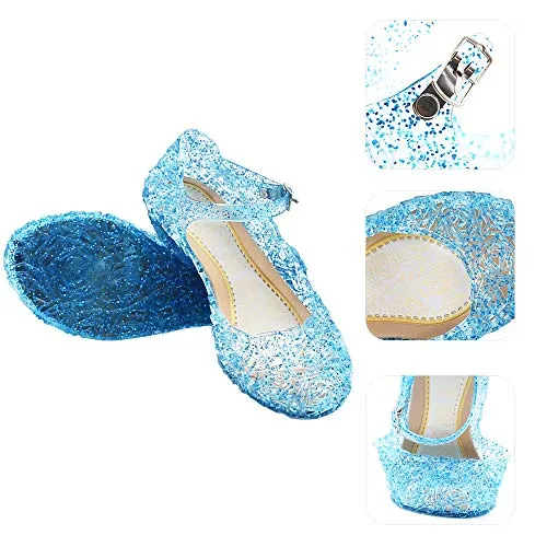 Princess Girls Sandals Jelly Shoes (Blue)