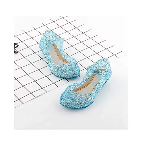Princess Girls Sandals Jelly Shoes (Blue)