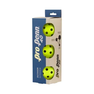Pro Penn 40 Outdoor 3-Pack Pickleball Balls