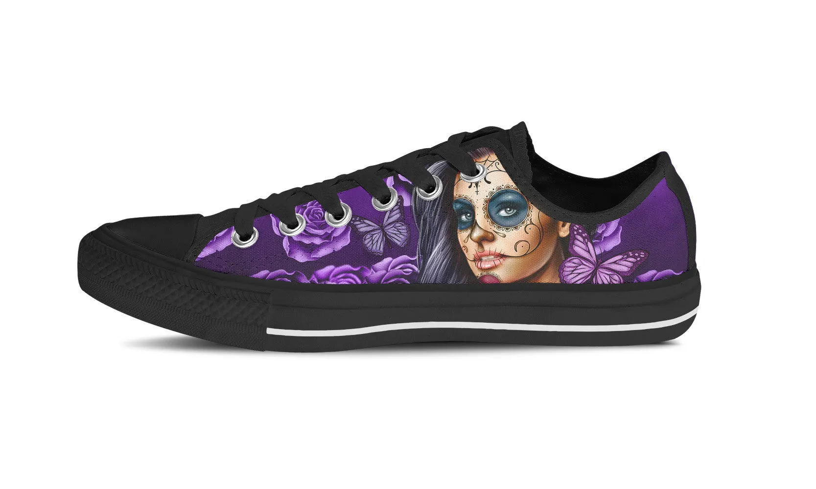 Purple Calavera Womens Shoe
