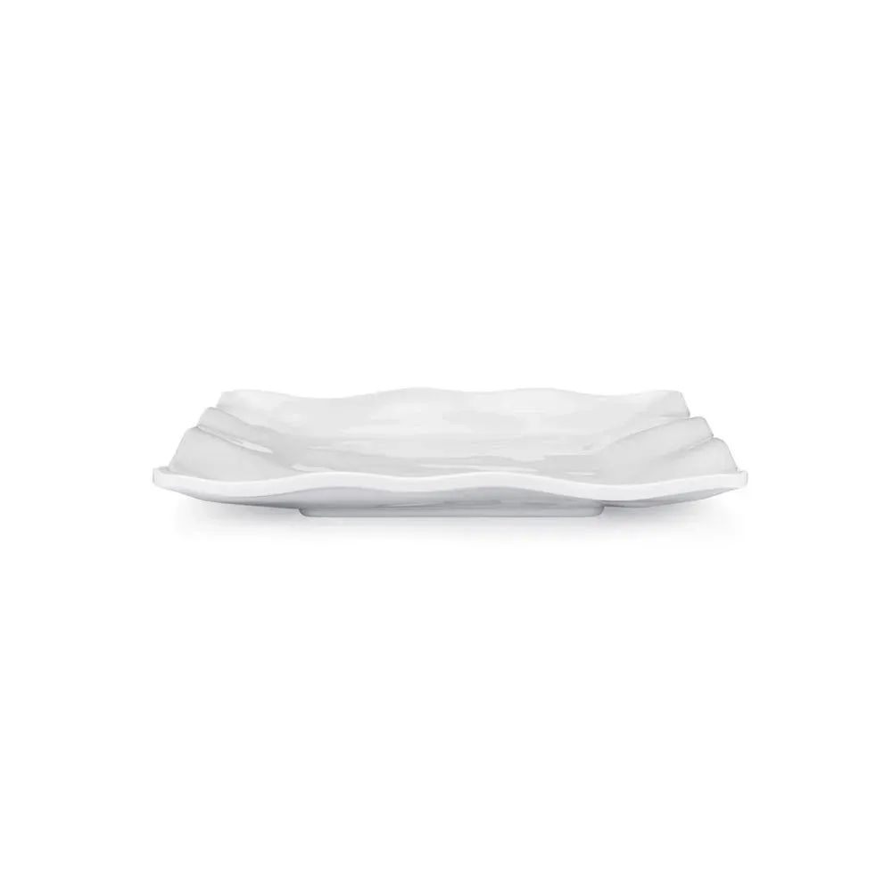 QSQUARED- RUFFLE SQUARE SALAD PLATE