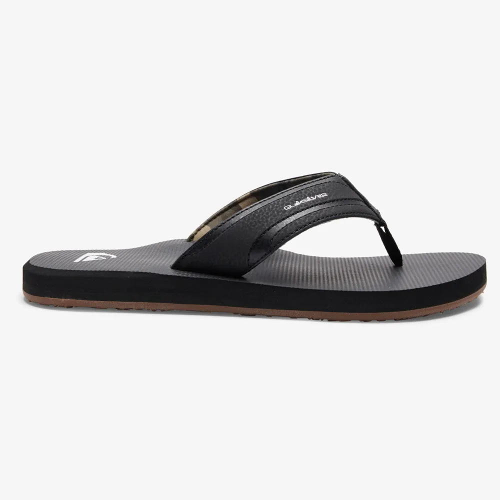 QUIKSILVER ISLAND OASIS ll BLACK BLACK BROWN