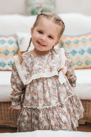 "Blossom" Lilac Vintage Floral Dress & Bloomers