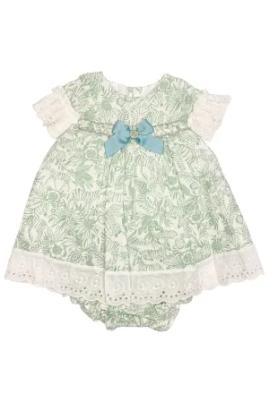 "Eloise" Sage Green Zebra Print Dress Set