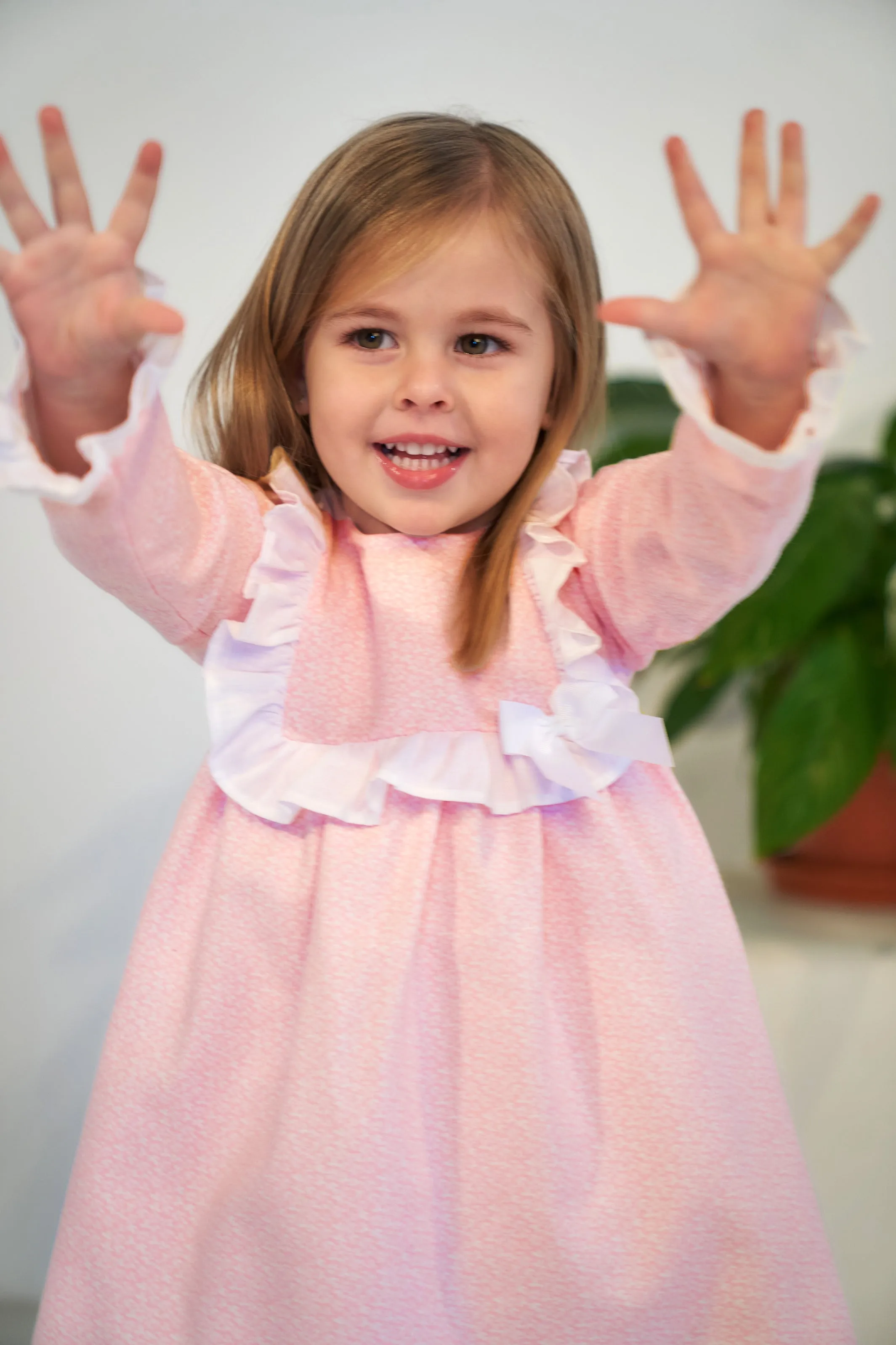 "Juliet" Pink Floral Dress