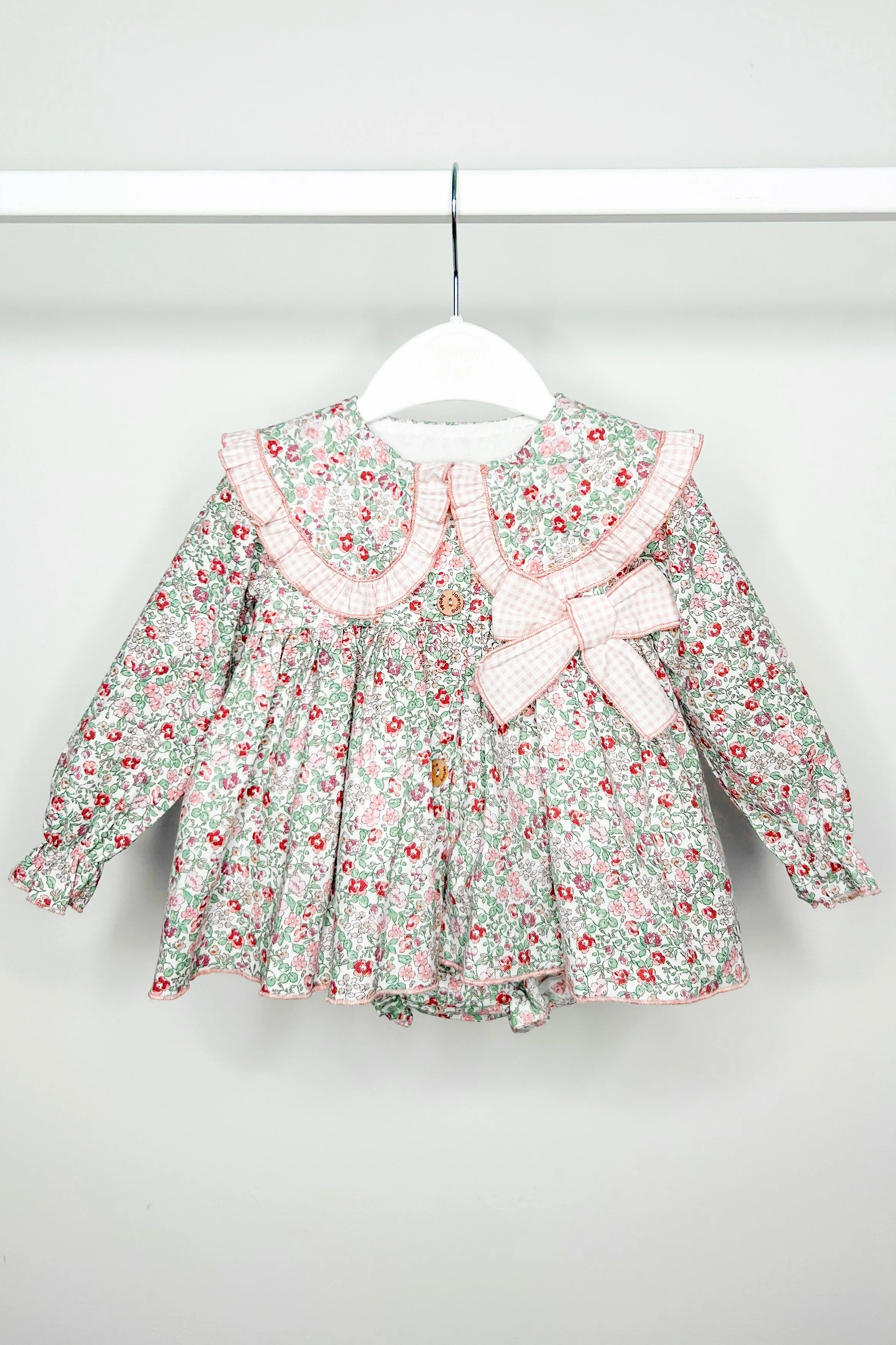 "Marlena" Dusky Pink Vintage Floral Dress Set
