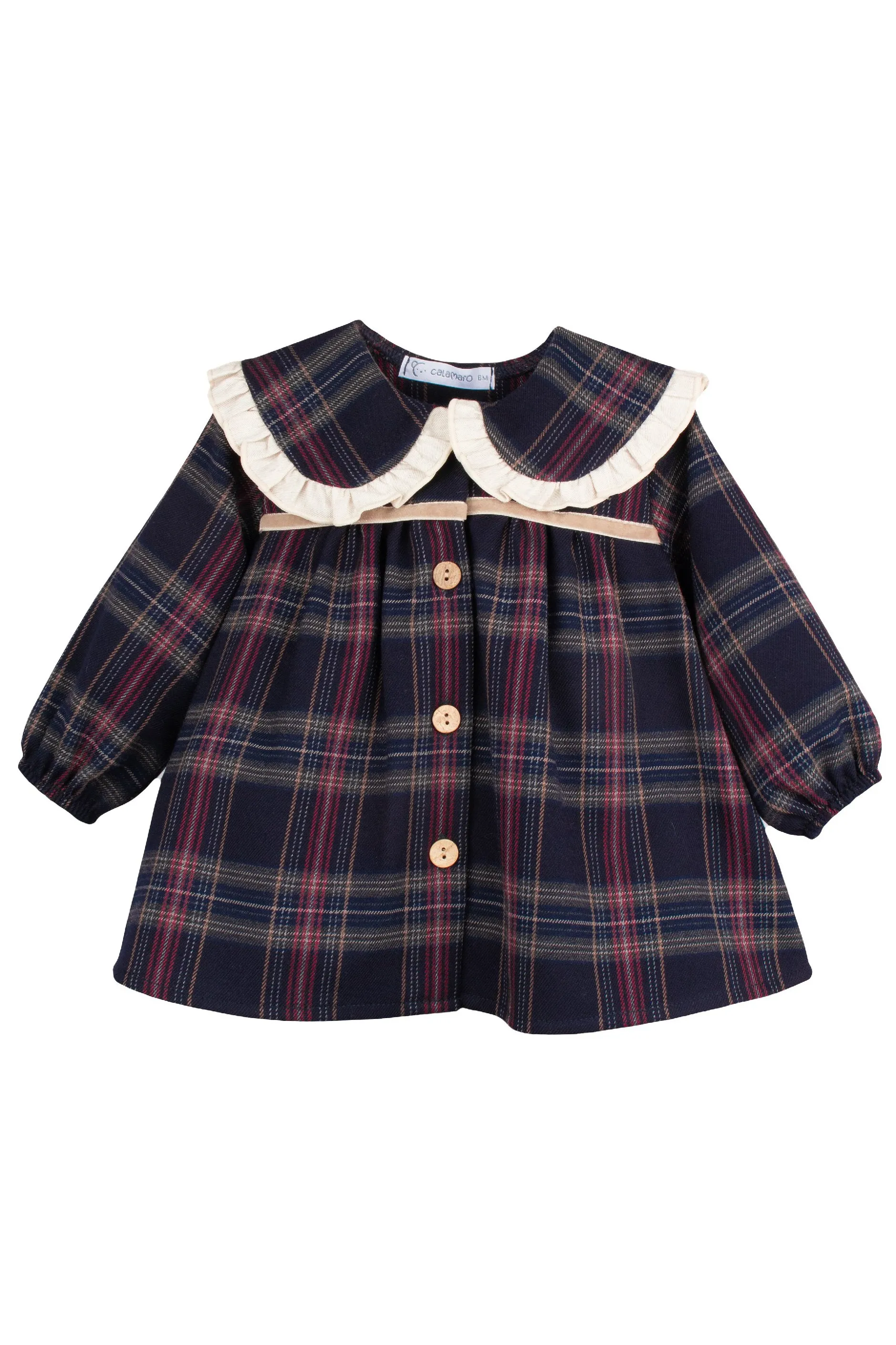 "Molly" Navy Tartan Dress