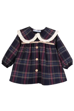 "Molly" Navy Tartan Dress