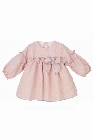 "Ophelia" Dusky Pink Polka Dot Dress