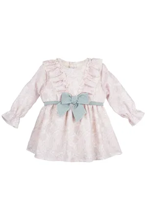 "Orla" Pale Pink Paisley Dress