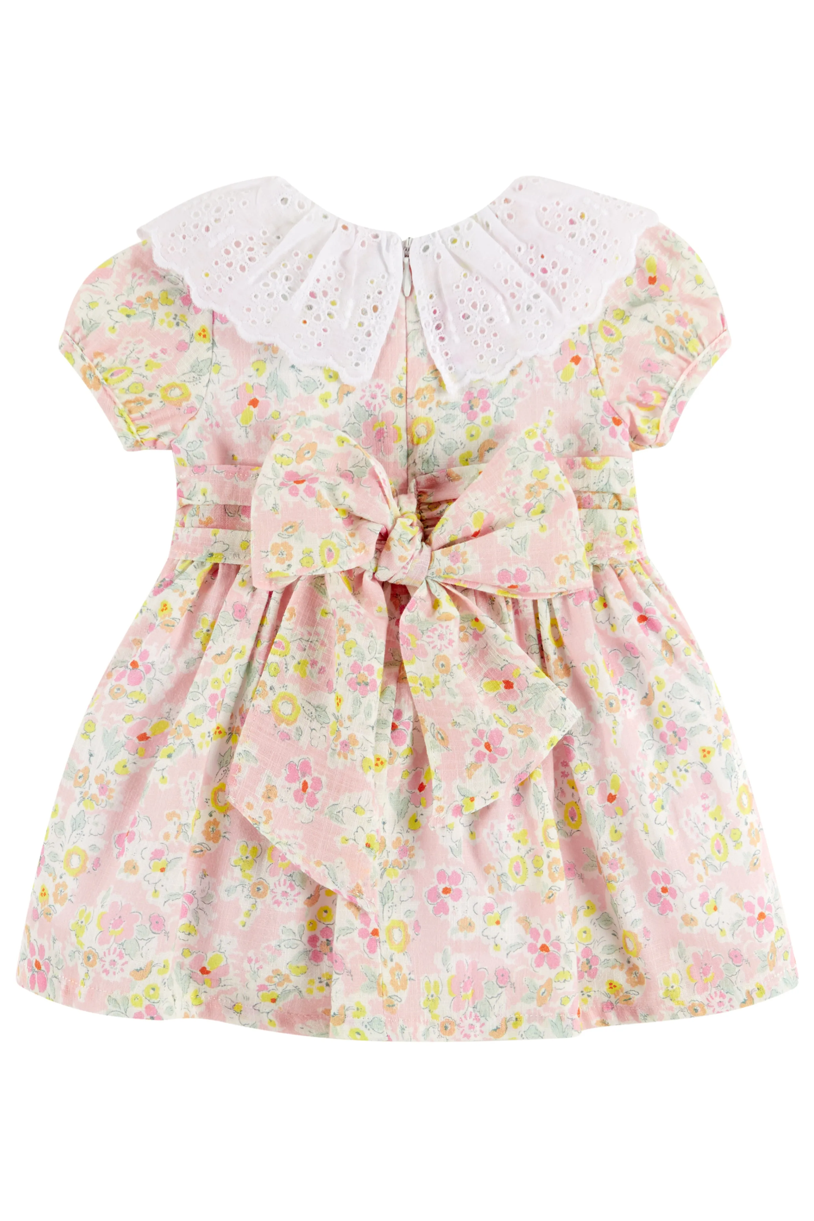 "Sabina" Pink & Lemon Floral Dress