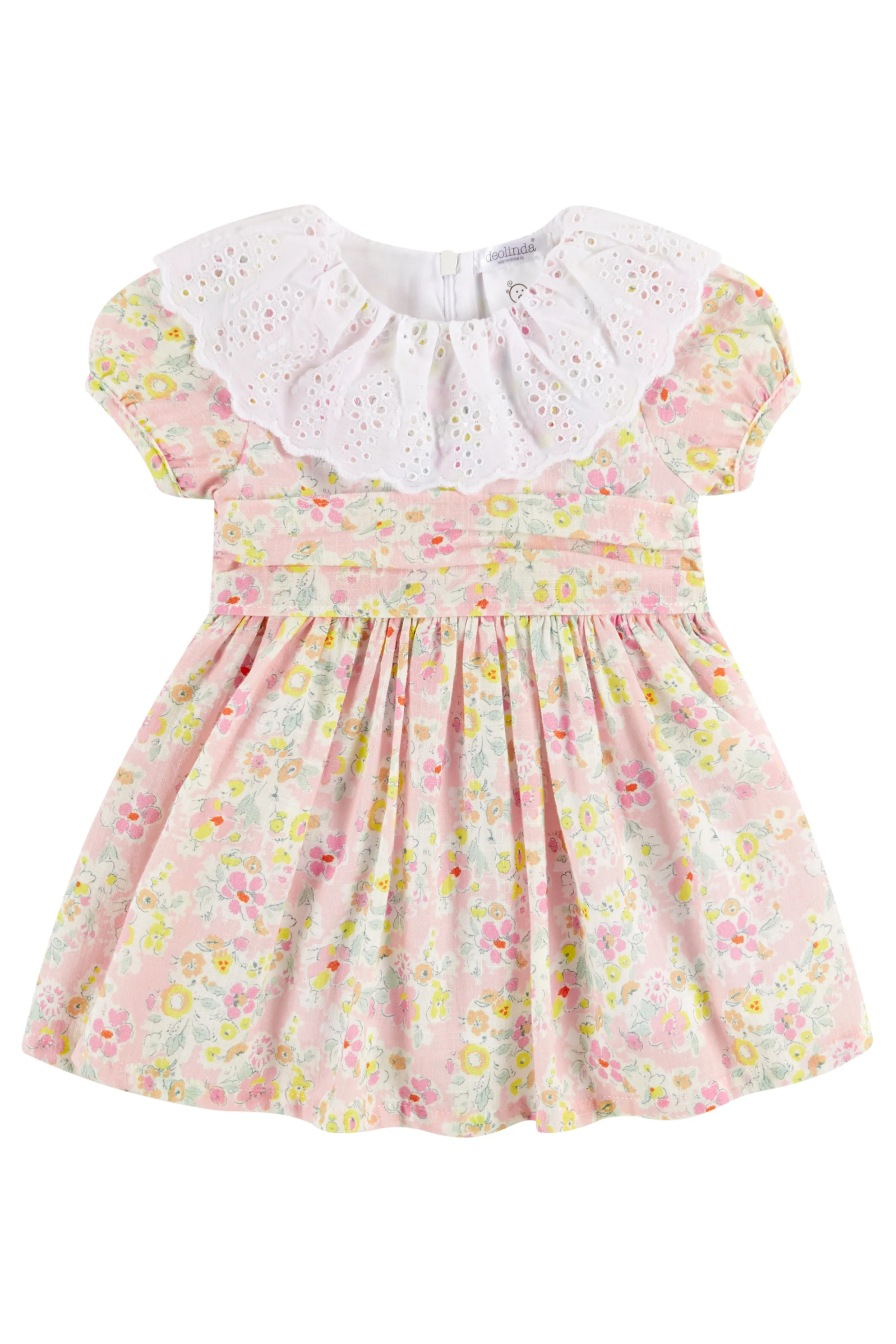 "Sabina" Pink & Lemon Floral Dress