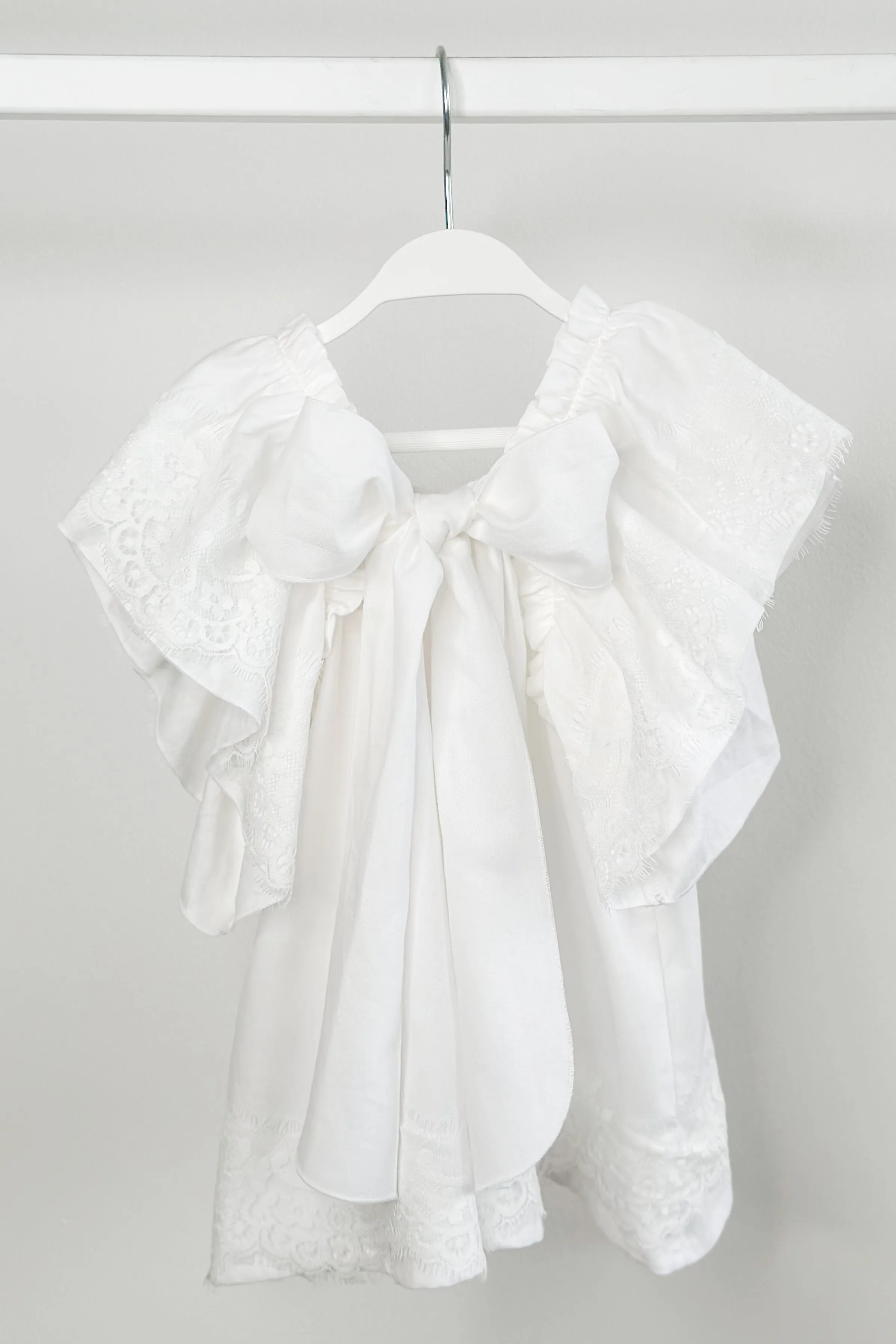 "Syleste" White Lace Dress