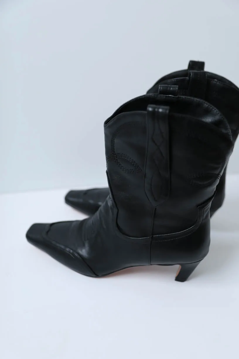 RAE: Maxwell Western Boot in Black