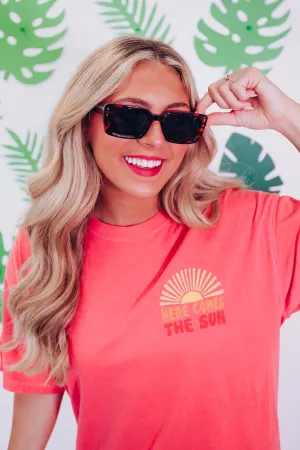 Rectangle Retro Fashion Sunglasses - Tortoise