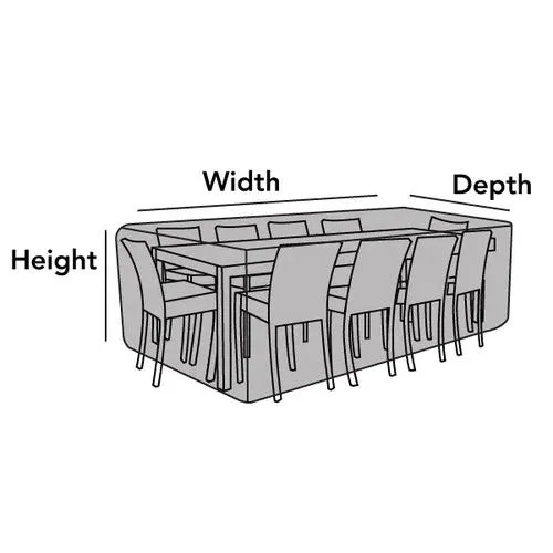 Rectangular Dining Table and Chair Set Covers