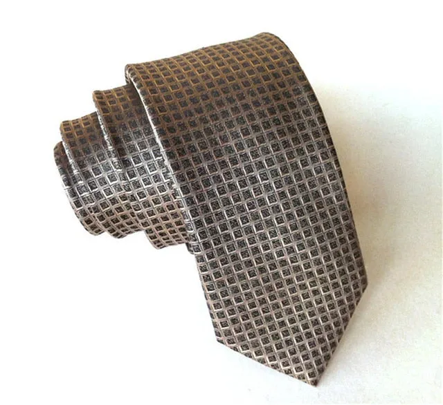 Red & White Dot Silk Men's Tie