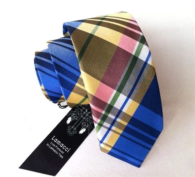 Red & White Dot Silk Men's Tie
