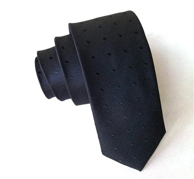 Red & White Dot Silk Men's Tie