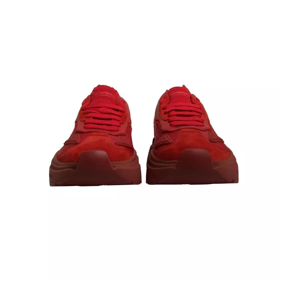 Red Leather Daymaster Low Top Sneakers Shoes
