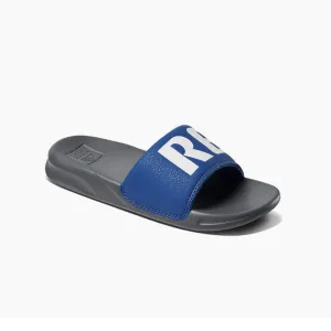 Reef Kids One Slide Sandals  - Grey/Blue
