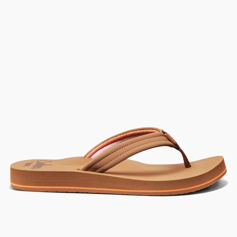 Reef Womens Cushion Breeze Flip Flops - Tan/Smoothie