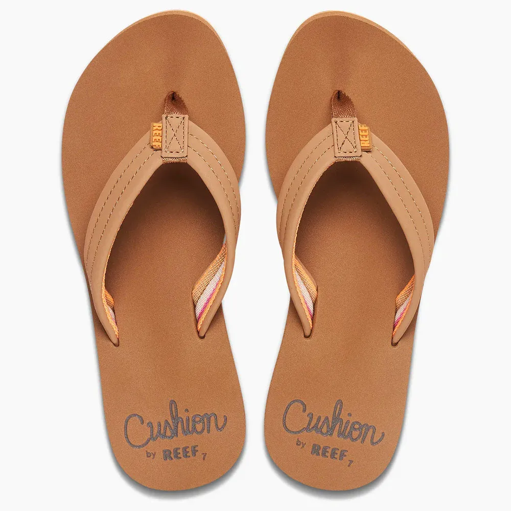 Reef Womens Cushion Breeze Flip Flops - Tan/Smoothie