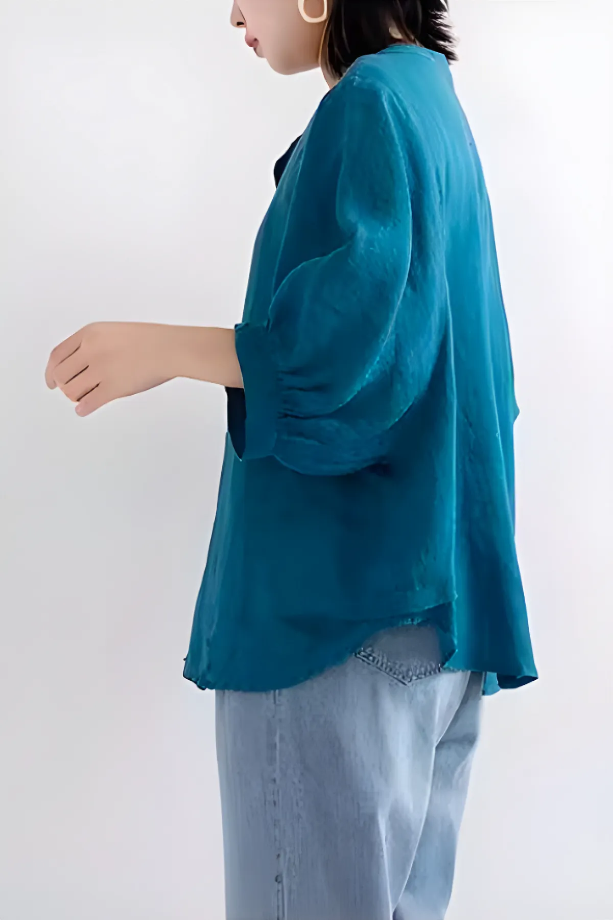 Relaxed Loose Breathable Linen Blouse