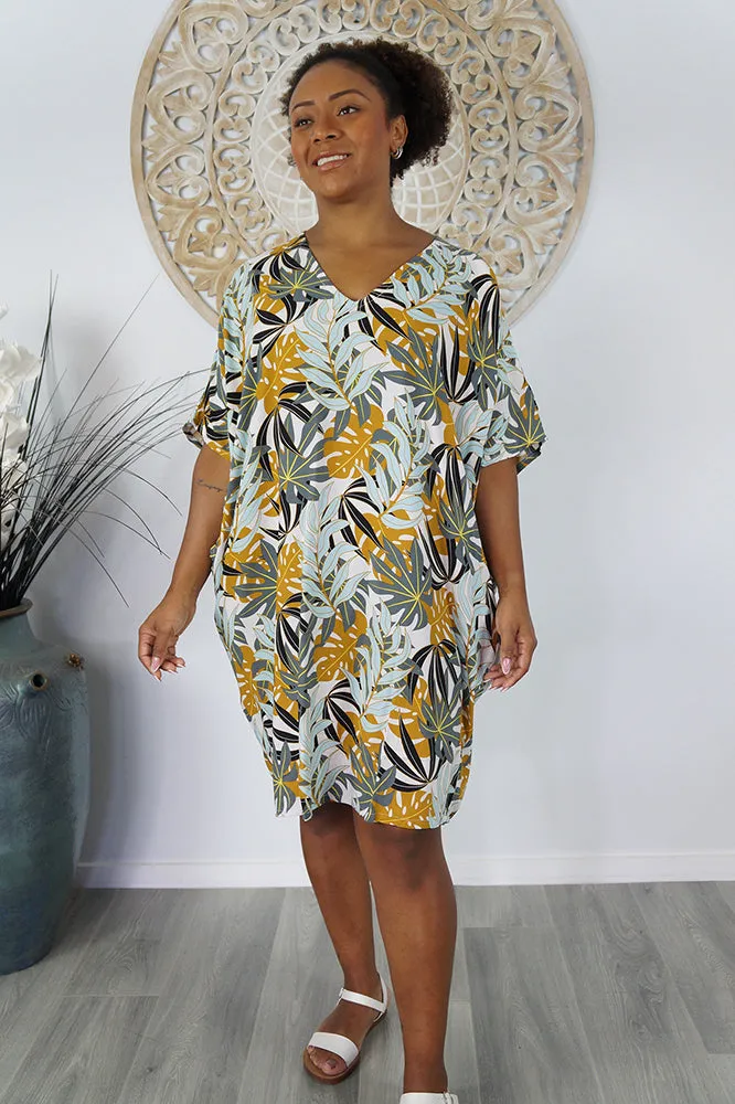 Resort Dress "Palm Paradise"