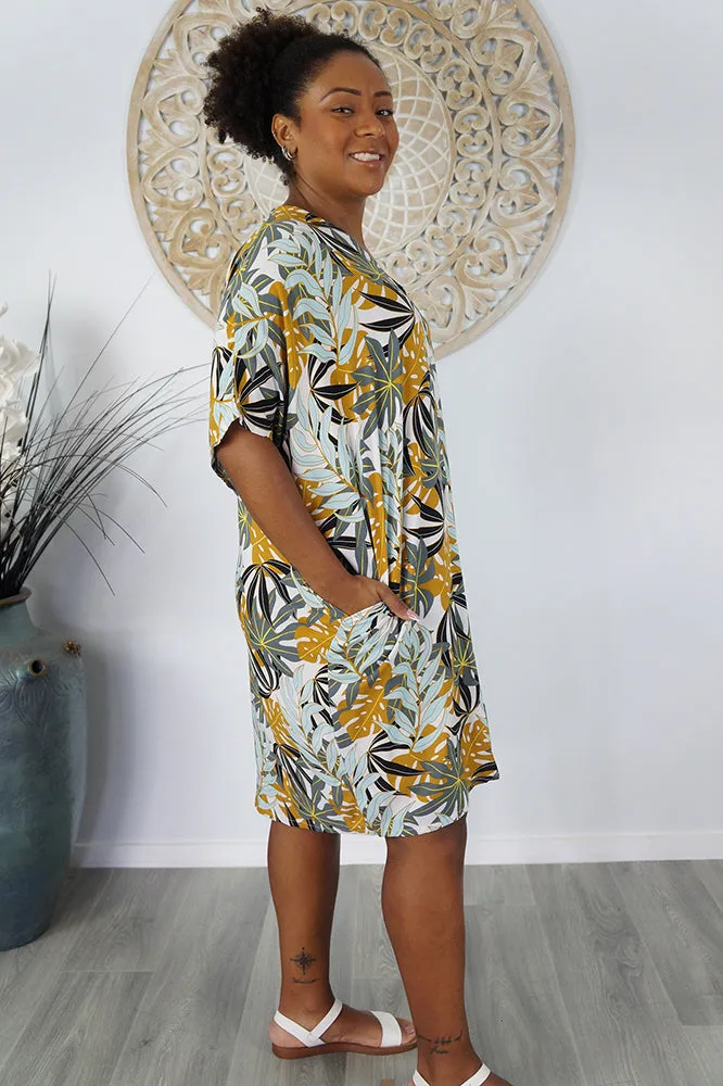 Resort Dress "Palm Paradise"