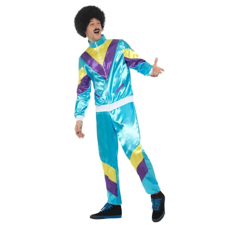 Retro 80's Shell Suit - Blue