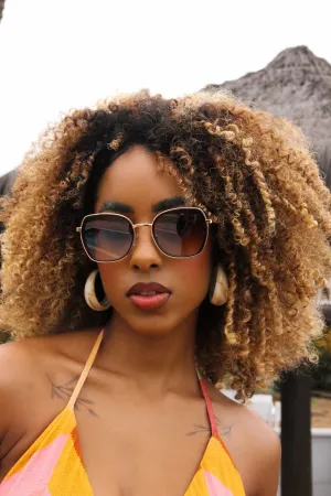 Retro Ombre Crimson Sunglasses