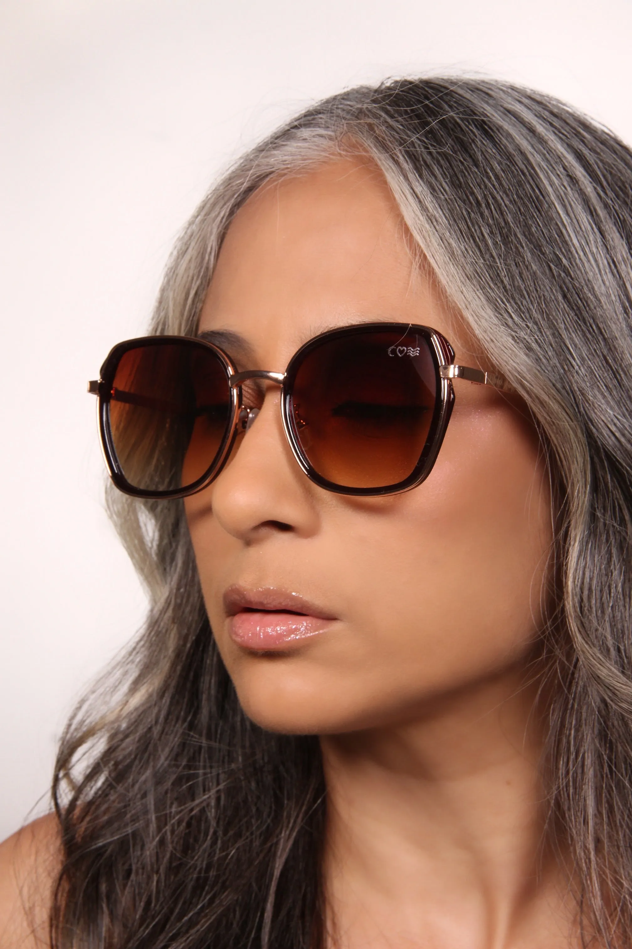 Retro Ombre Crimson Sunglasses