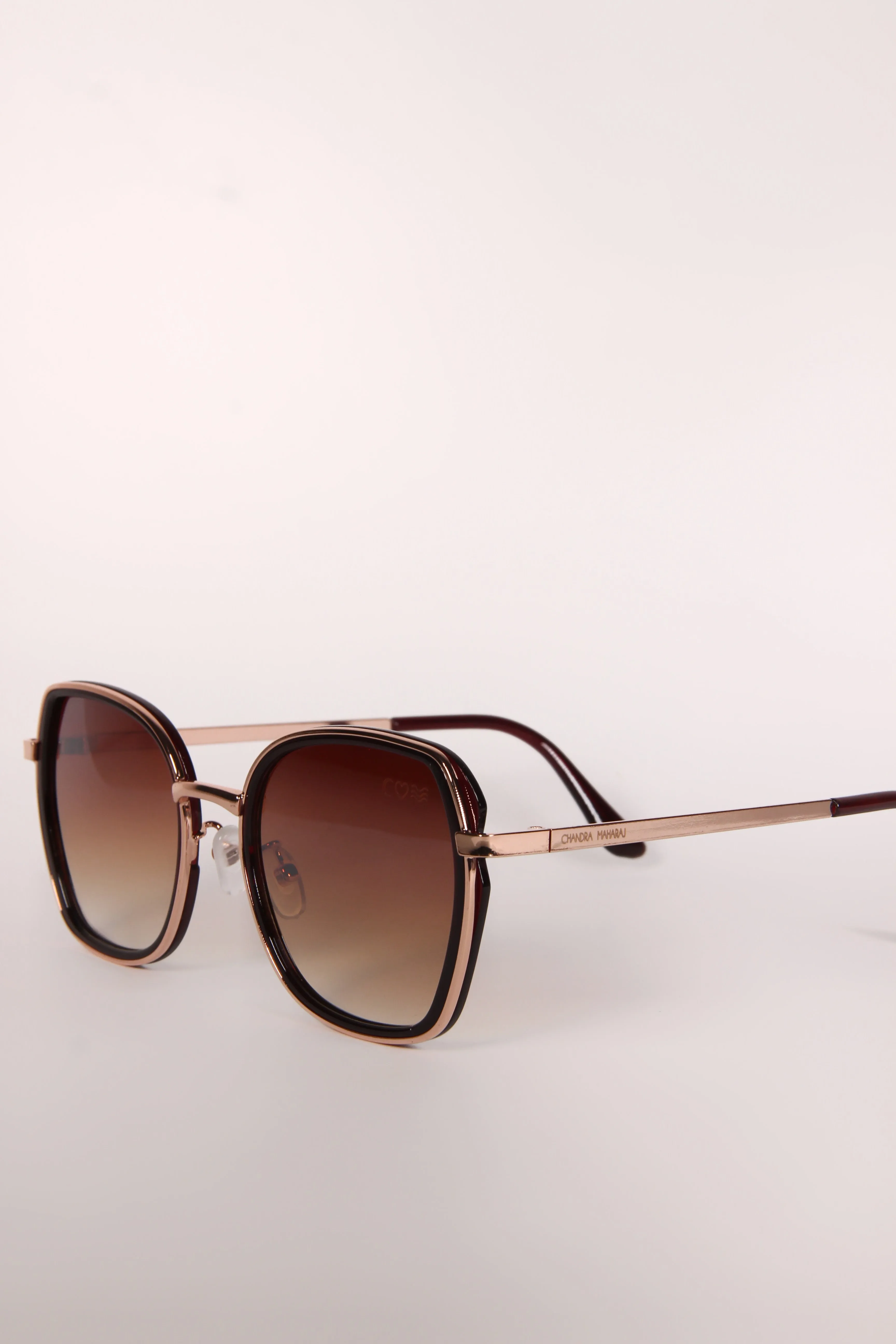 Retro Ombre Crimson Sunglasses