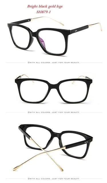Retro Rivet Eyewear Frame Men Women glasses