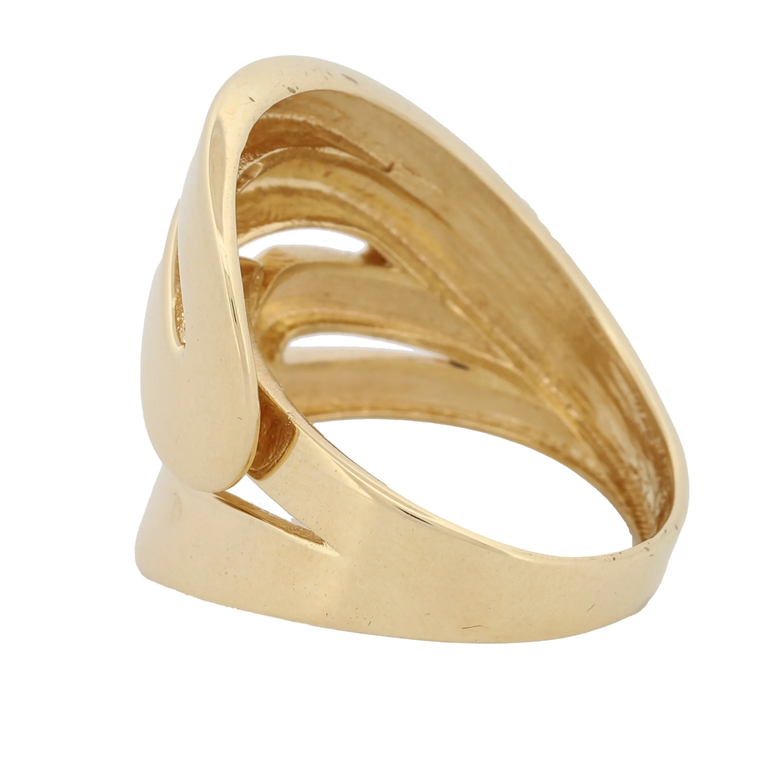 Retro Statement Ring in 18k Yellow Gold