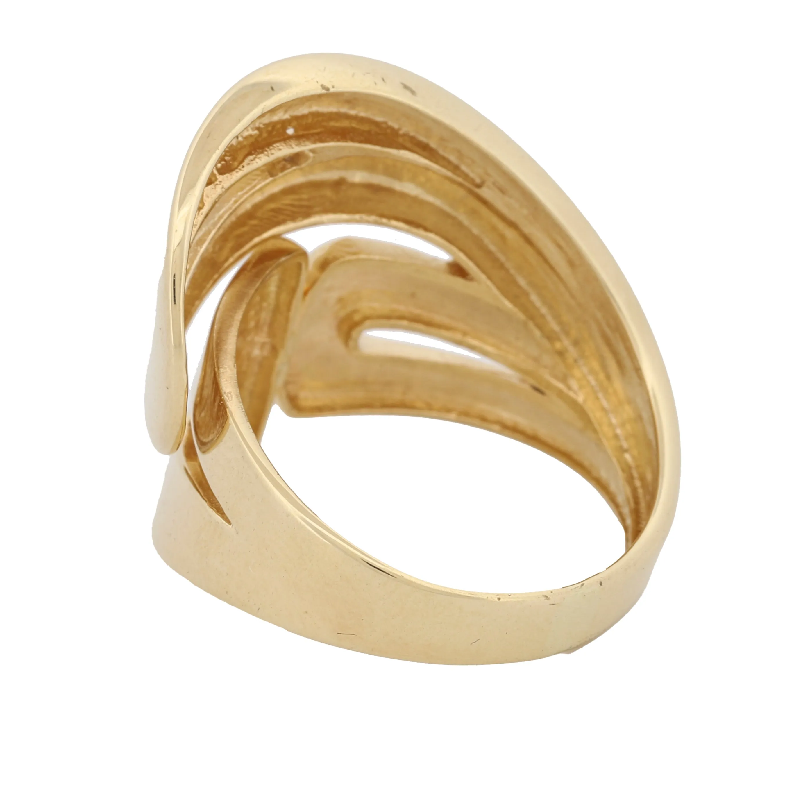 Retro Statement Ring in 18k Yellow Gold