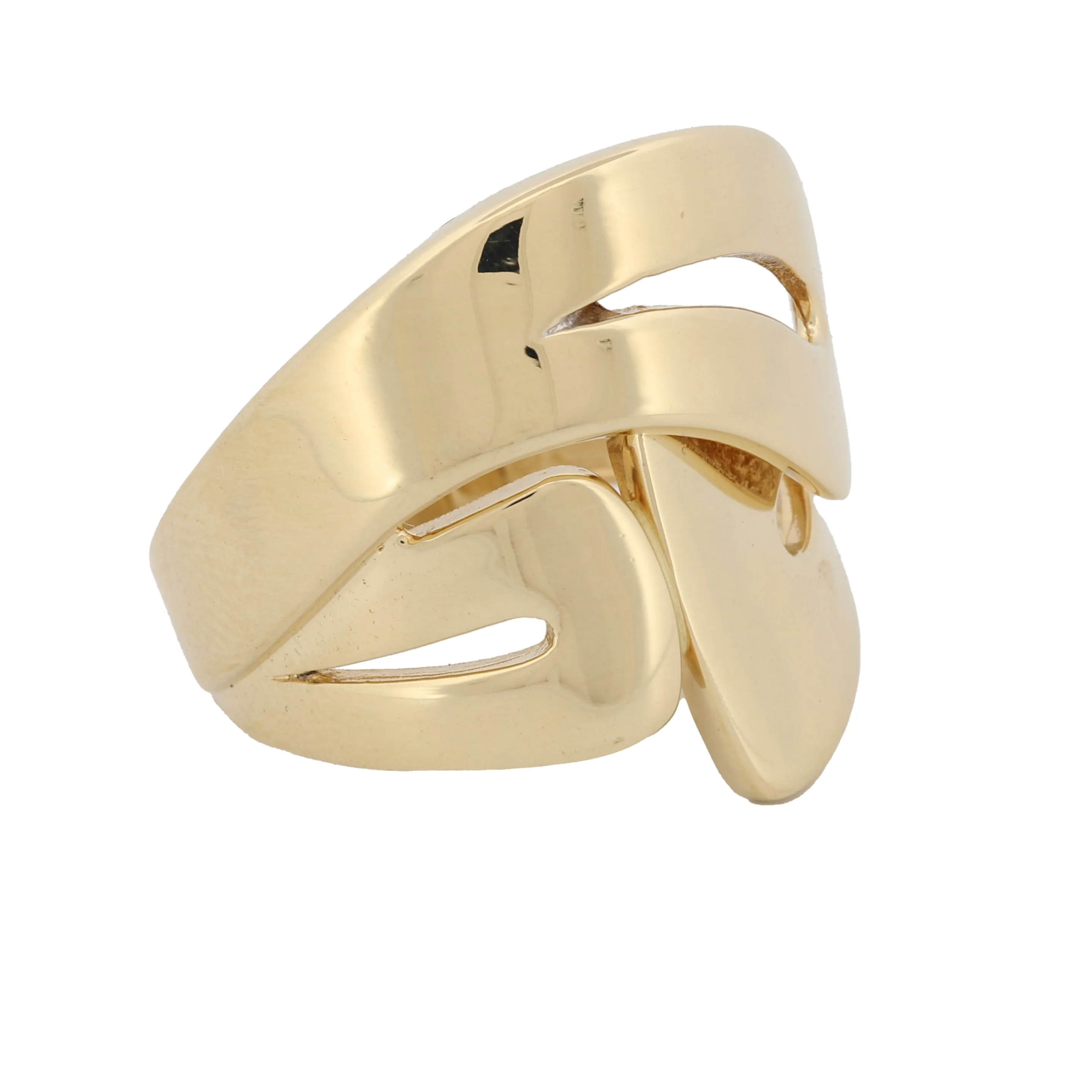 Retro Statement Ring in 18k Yellow Gold