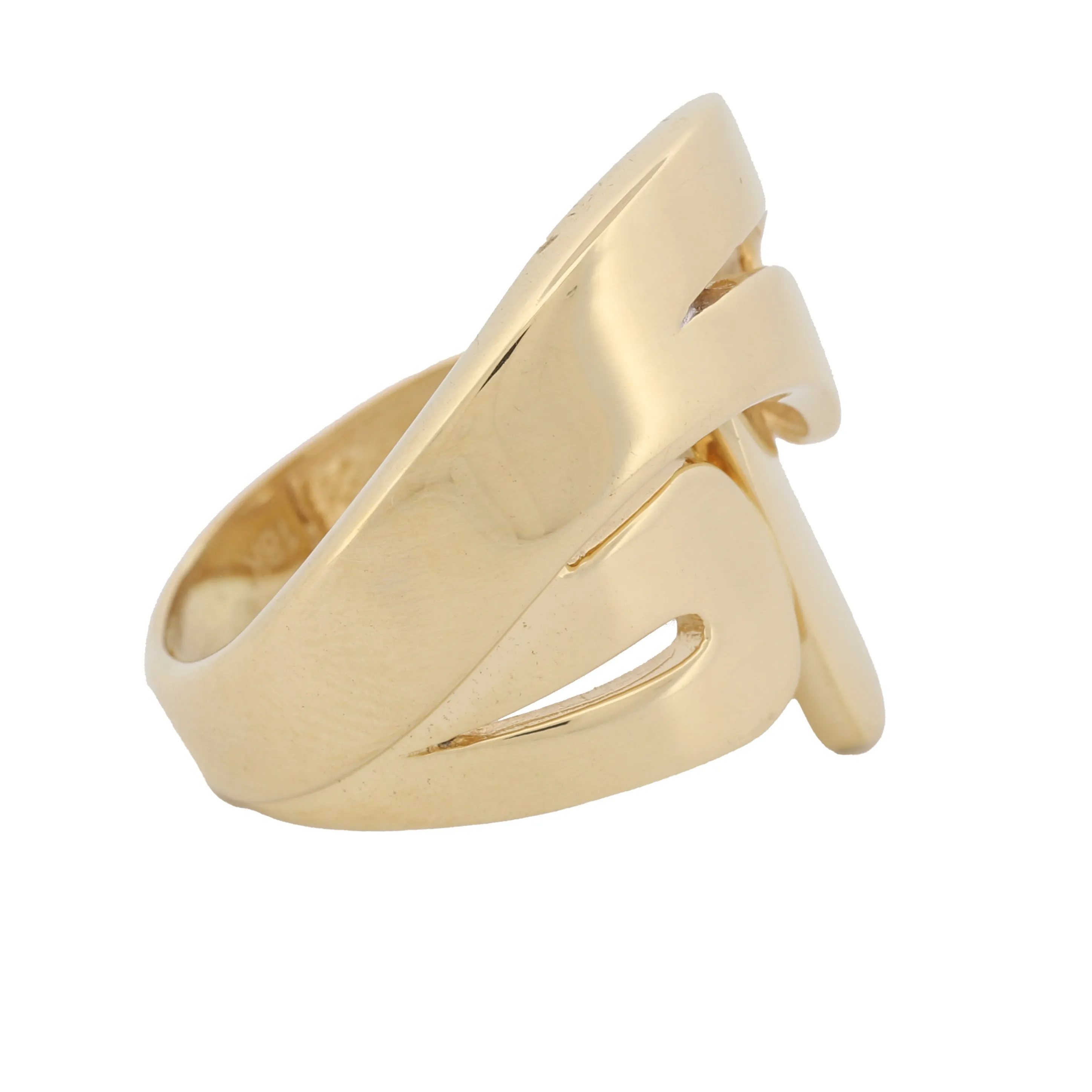 Retro Statement Ring in 18k Yellow Gold