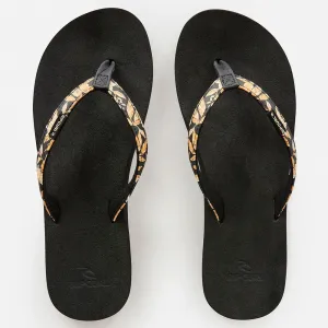 Rip Curl Womens Freedom Bloom Flip Flops - Black/Brown