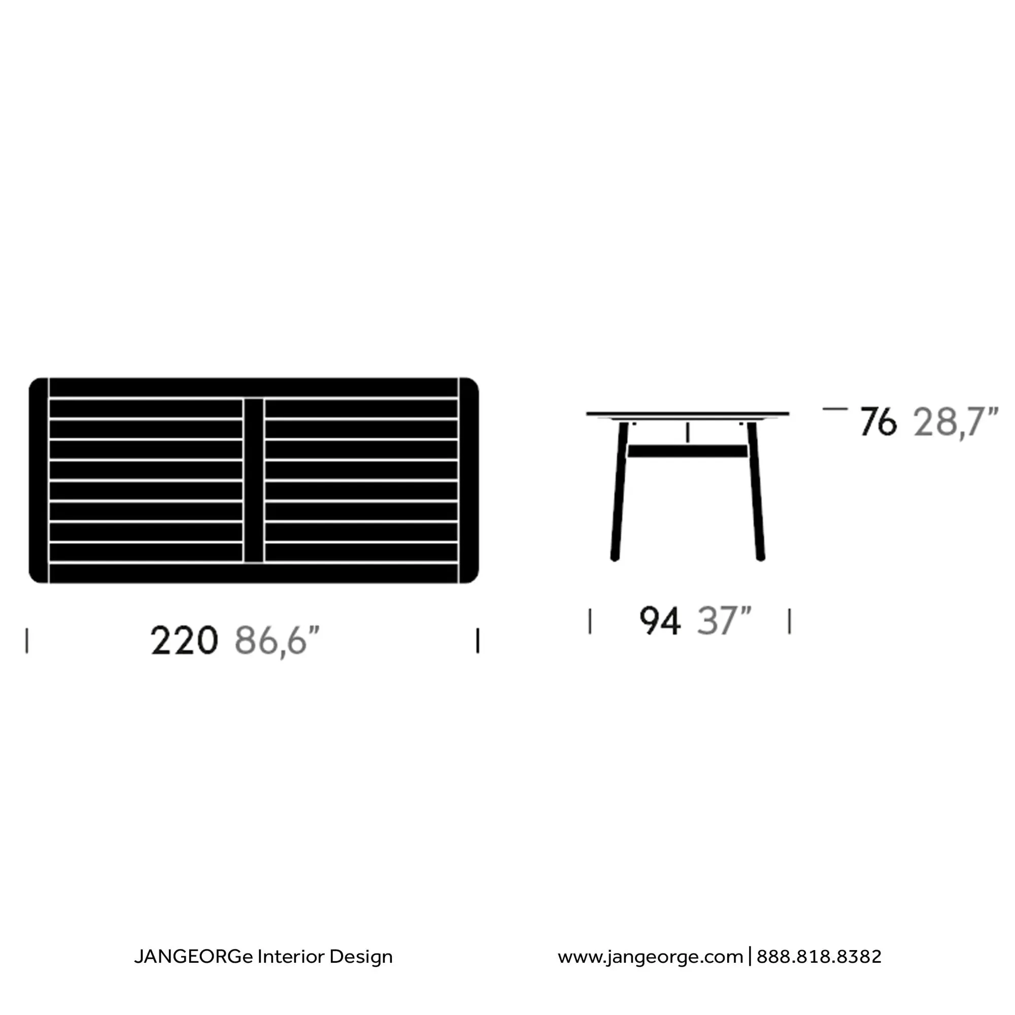 Riva - Dining Table 220x94