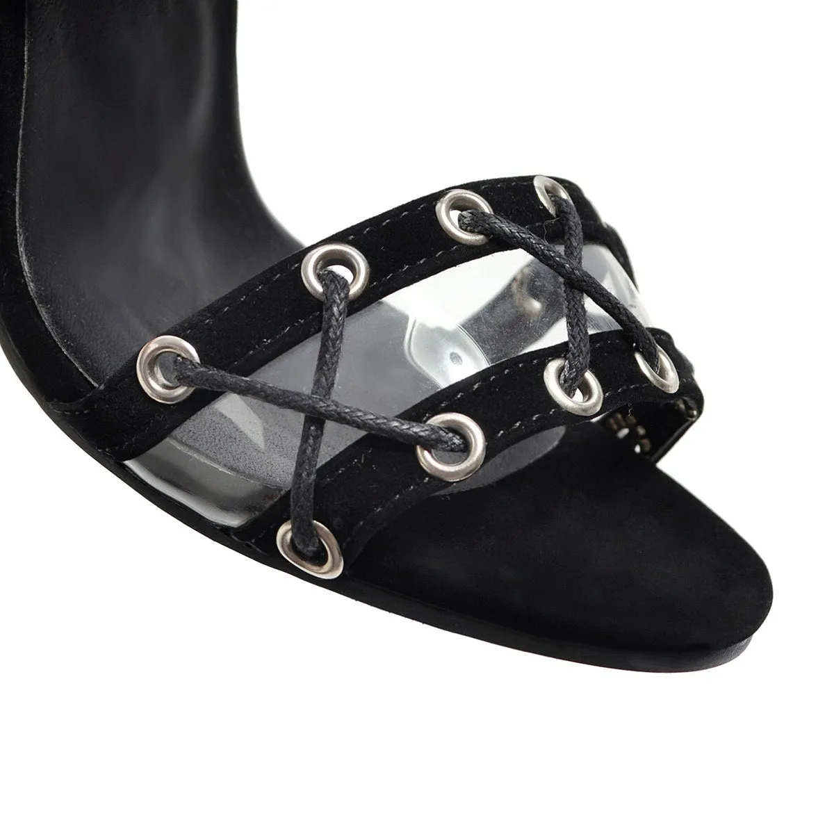 Roman Sandals Stiletto Straps Oversized Women's Shoes