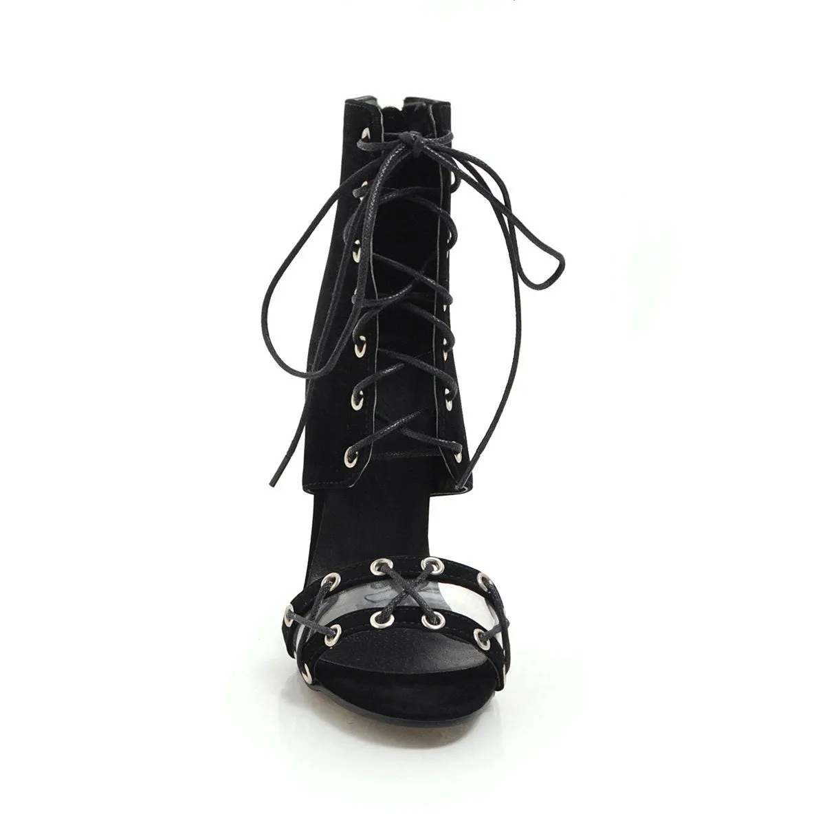 Roman Sandals Stiletto Straps Oversized Women's Shoes