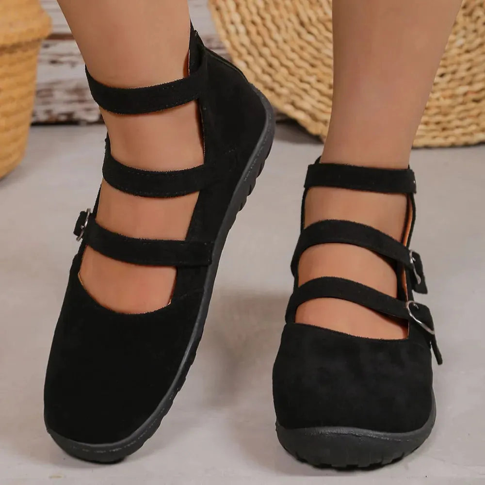 Round Toe Flats Slip-Ons