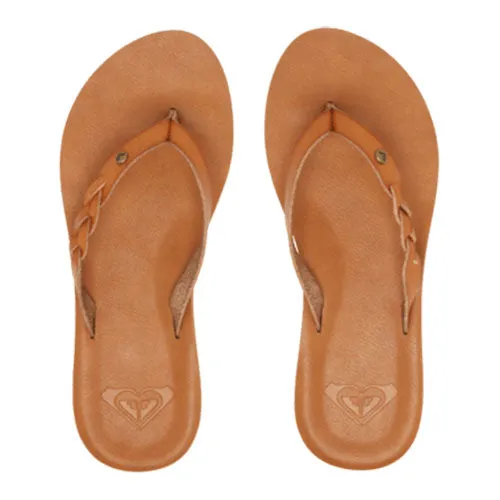 Roxy Liza IV Flip Flops - Tan/Brown