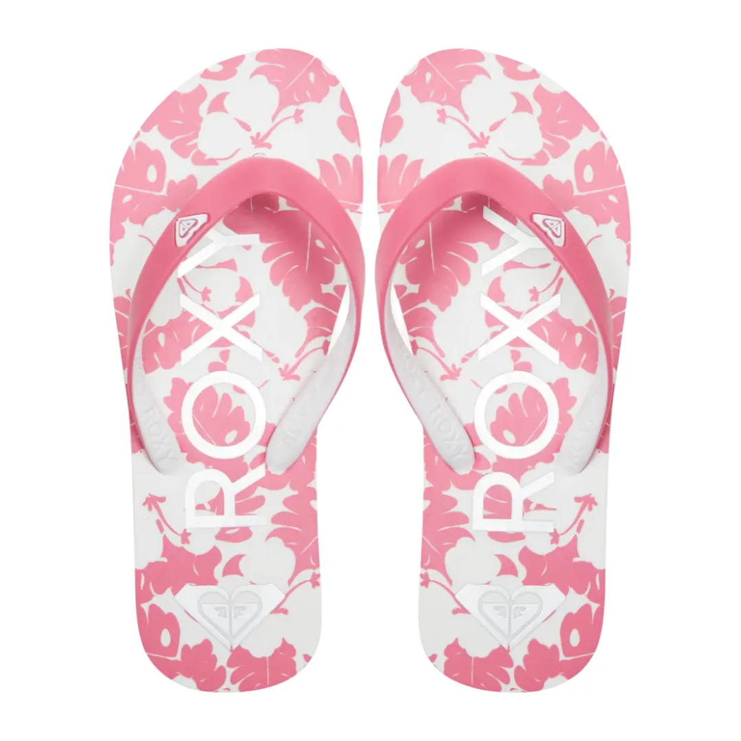 Roxy RG Tahiti VII Flip Flops - Super Pink/White