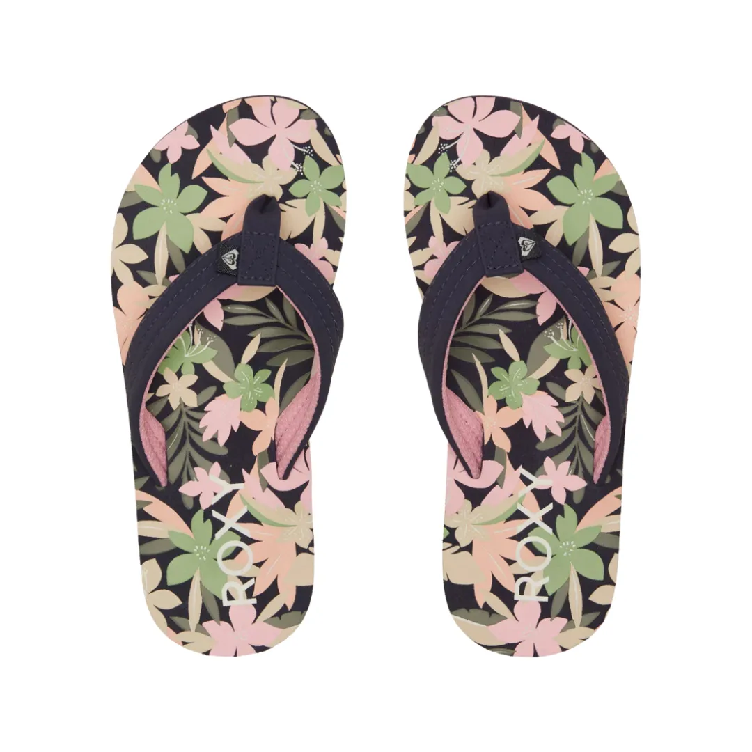 Roxy RG Vista Loreto Flip Flops - Light Navy/Pink